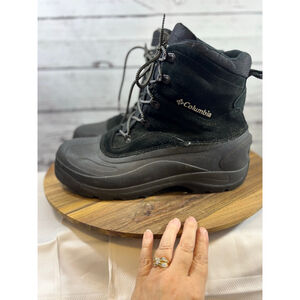 Men's Columbia Black Snow Boots US 14